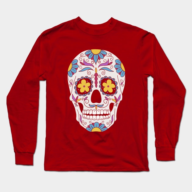 Día de Muertos Long Sleeve T-Shirt by kellyoconnell